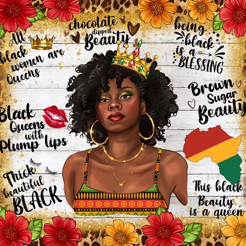 Colorful Afrocentric Ready To Press 20 Oz  Sublimation Tumbler Wrapp